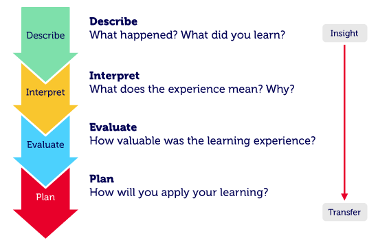 DIEP diagram - Describe Interpret Evaluate Plan