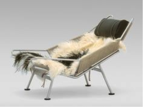 Flag Halyard Chair by Wegner, 1950, photograph n.d.
