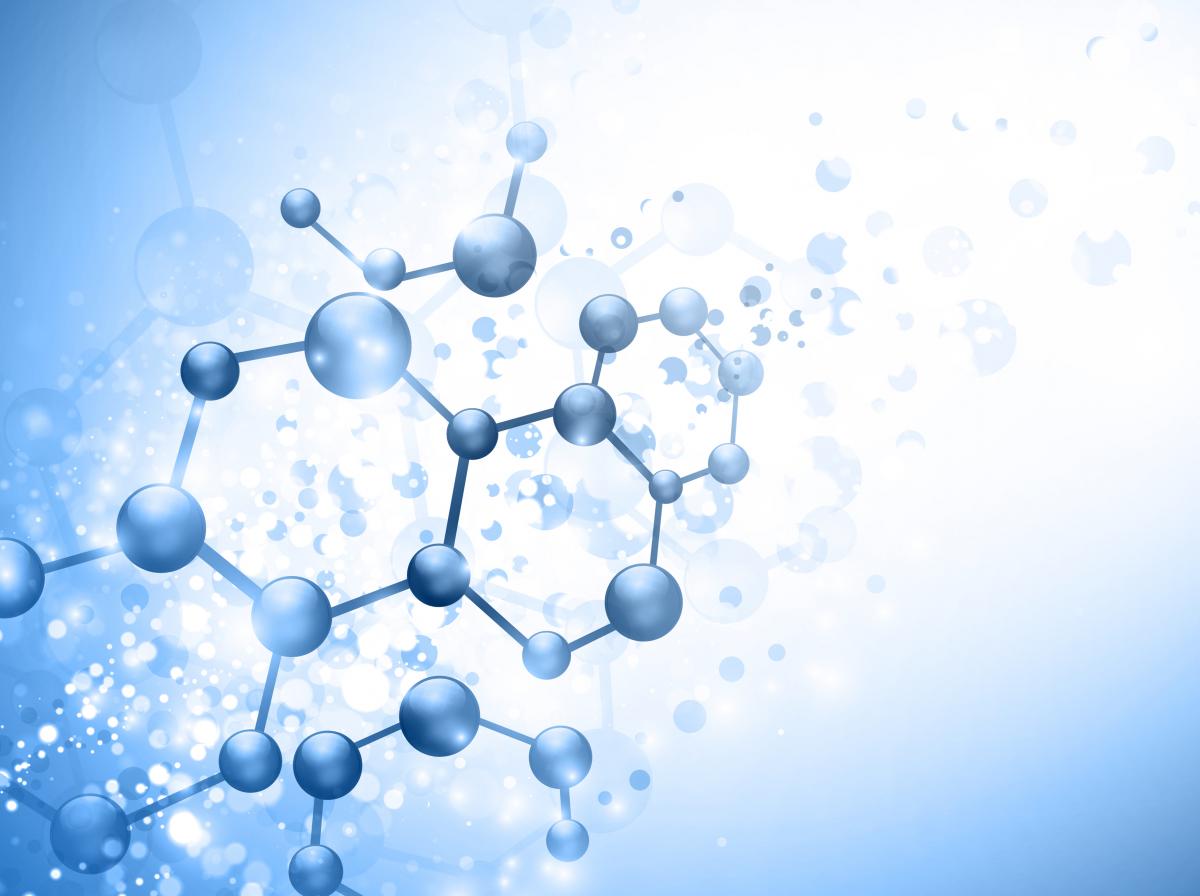 Image of strands of chemicals forming bonds